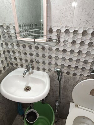 Bathroom in 1 BHK Apartment at Kishor Sukur Enclave A, Ghodbunder Road – for Rent
