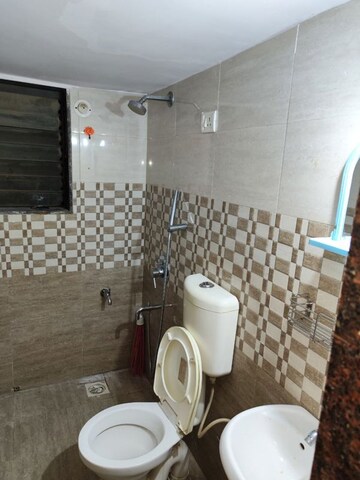 Bathroom in 1 BHK Apartment at Kishor Sukur Enclave A, Ghodbunder Road – for Rent