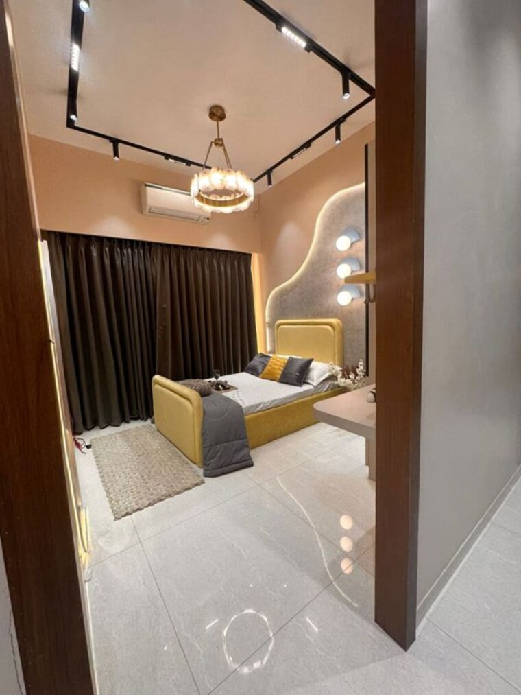 Bedroom, arihant-avanti 1 Bedroom 341 Sq.Ft. Apartment In Shilphata Thane 9824571