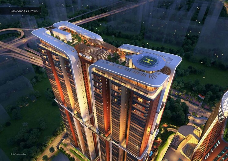 Exterior View, brigade-gateway 3.5 Bedroom 3060 Sq.Ft. Apartment In Kokapet Hyderabad 9824492