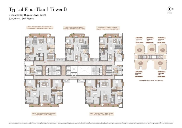 Floor Plan, brigade-gateway 3.5 Bedroom 3060 Sq.Ft. Apartment In Kokapet Hyderabad 9824492