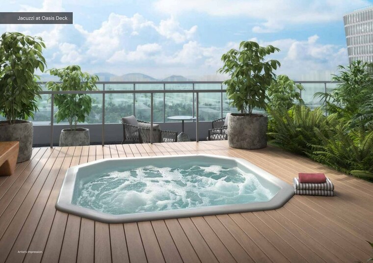 Swimming Pool, brigade-gateway 3.5 Bedroom 3064 Sq.Ft. Apartment In Kokapet Hyderabad 9824494