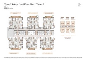 Floor Plan in 3.5 BHK Apartment at Brigade Gateway, Kokapet – for Sale