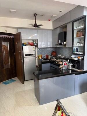 Kitchen in 2 BHK Apartment at Lodha Crown Quality Homes, Majiwada – for Rent