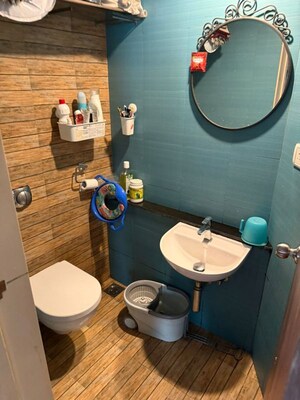 Bathroom in 2 BHK Apartment at Lodha Crown Quality Homes, Majiwada – for Rent