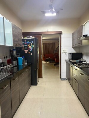 Kitchen in 3 BHK Apartment at Satnam Sharan Apartment, Chembur – for Rent