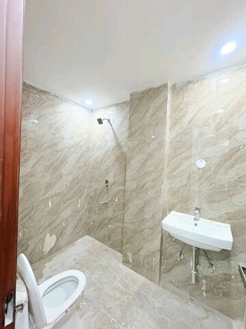 Bathroom in 2 BHK Builder Floor at Chattarpur – for Rent