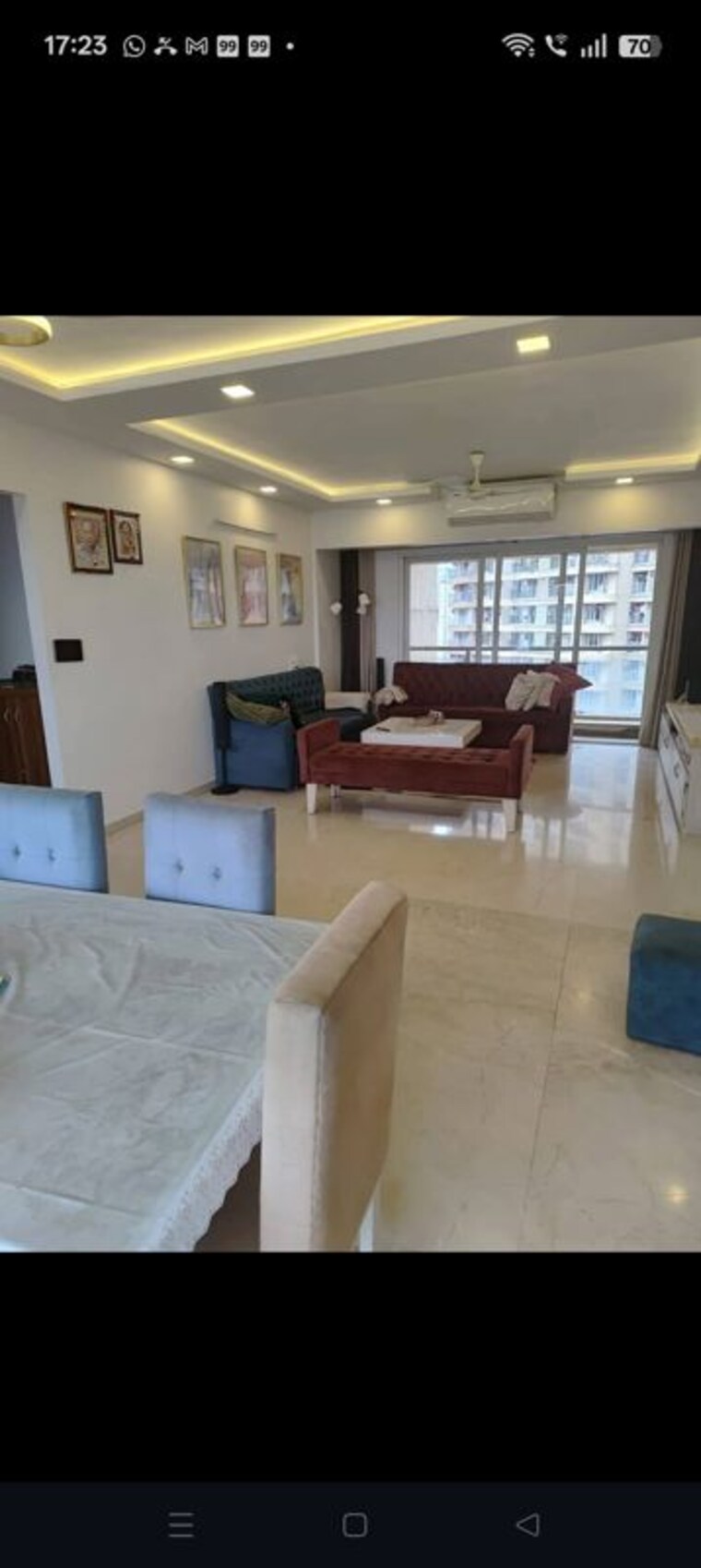 Living Room, rushabh-mall 5 Bedroom 1800 Sq.Ft. Apartment In Manpada Thane 9825435