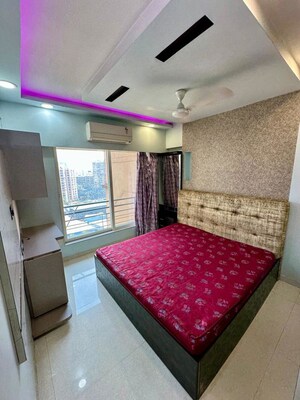 Bedroom in 1 BHK Apartment at Gurukrupa Marina Enclave, Malad West – for Rent