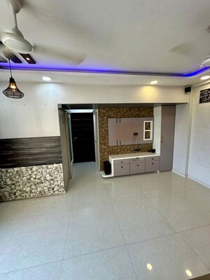 Living Room in 1 BHK Apartment at Gurukrupa Marina Enclave, Malad West – for Rent