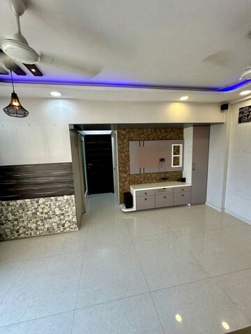 Living Room in 1 BHK Apartment at Gurukrupa Marina Enclave, Malad West – for Rent