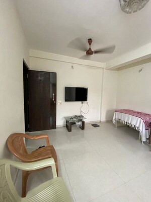 Living Room in 1 BHK Apartment at Gurukrupa Marina Enclave, Malad West – for Rent