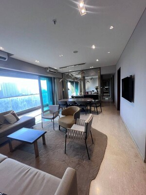 Living Room in 4 BHK Apartment at Kalpataru Immensa, Kolshet Road – for Rent