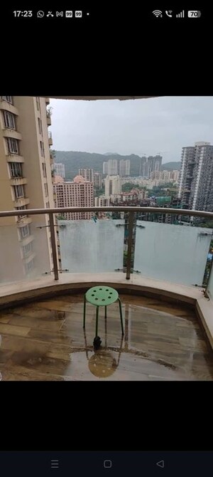 Balcony in 4 BHK Apartment at Soham Crystal Spires, Thane West – for Sale