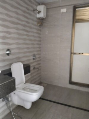 Bathroom in 3 BHK Apartment at Trishul Symphony, Kharghar – for Rent