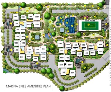 Master Plan in 3 BHK Apartment at Cybercity Marina Skies, Hi Tech City – for Sale
