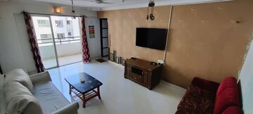 Living Room in 3.5 BHK Apartment at B K Chavan Oxygen Valley, Hadapsar – for Rent