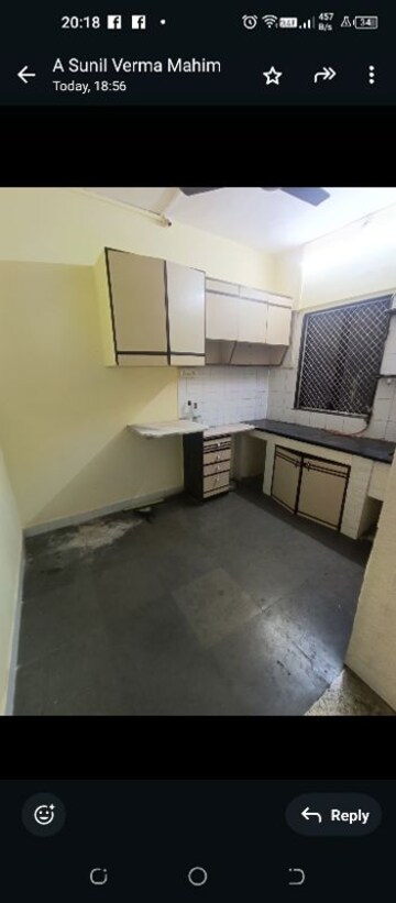 Kitchen in 1 BHK Apartment at Mahim West – for Rent