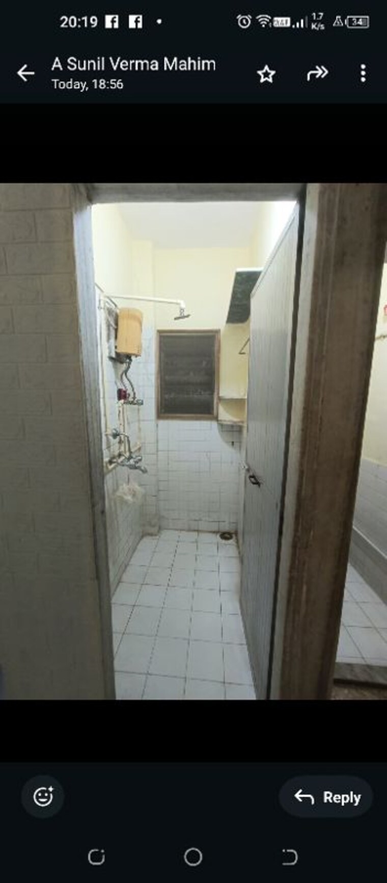 Bathroom, mahim west 1 Bedroom 400 Sq.Ft. Apartment In Mahim West Mumbai 9825976