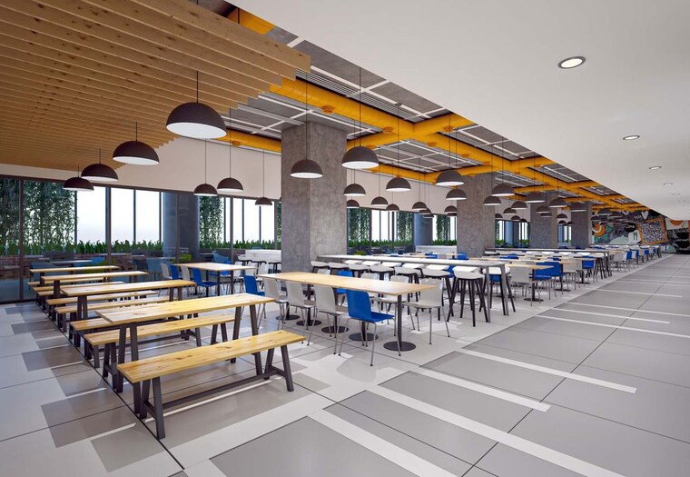 Dining area, navanaami-eon Commercial Office Space 1000 Sq.Ft. In Nanakramguda Hyderabad 9825992