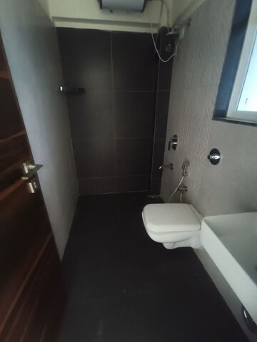 Bathroom in 3 BHK Apartment at Gurukrupa Marina Enclave, Malad West – for Rent