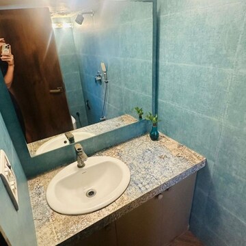 Bathroom in 2 BHK Apartment at Lokhandwala Complex – for Rent