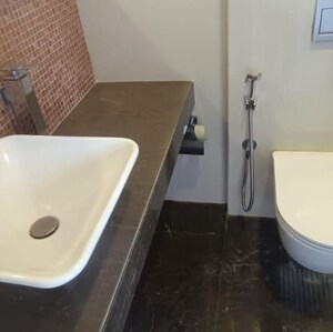 Bathroom in 3 BHK Apartment at Indiabulls Blu, Upper Worli – for Rent