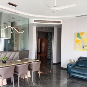 Living Room in 3 BHK Apartment at Indiabulls Blu, Upper Worli – for Rent