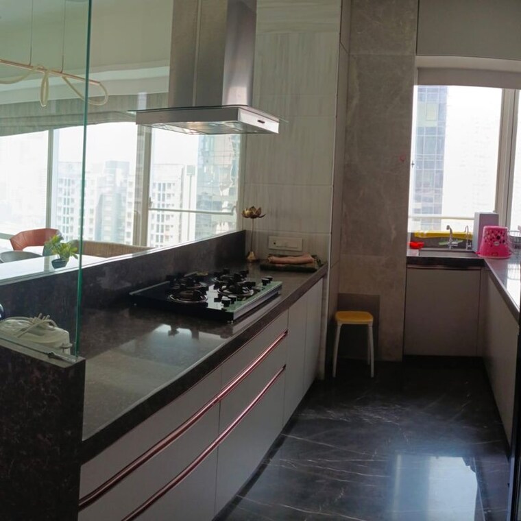 Kitchen, indiabulls-blu 3 Bedroom 1500 Sq.Ft. Apartment In Upper Worli Mumbai 9826111