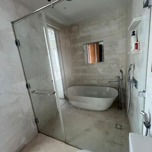 Bathroom in 3 BHK Apartment at Indiabulls Blu, Upper Worli – for Rent