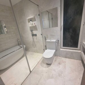 Bathroom in 3 BHK Apartment at Indiabulls Blu Tower A, Worli – for Rent