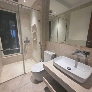 Bathroom in 3 BHK Apartment at Indiabulls Blu Tower A, Worli – for Rent