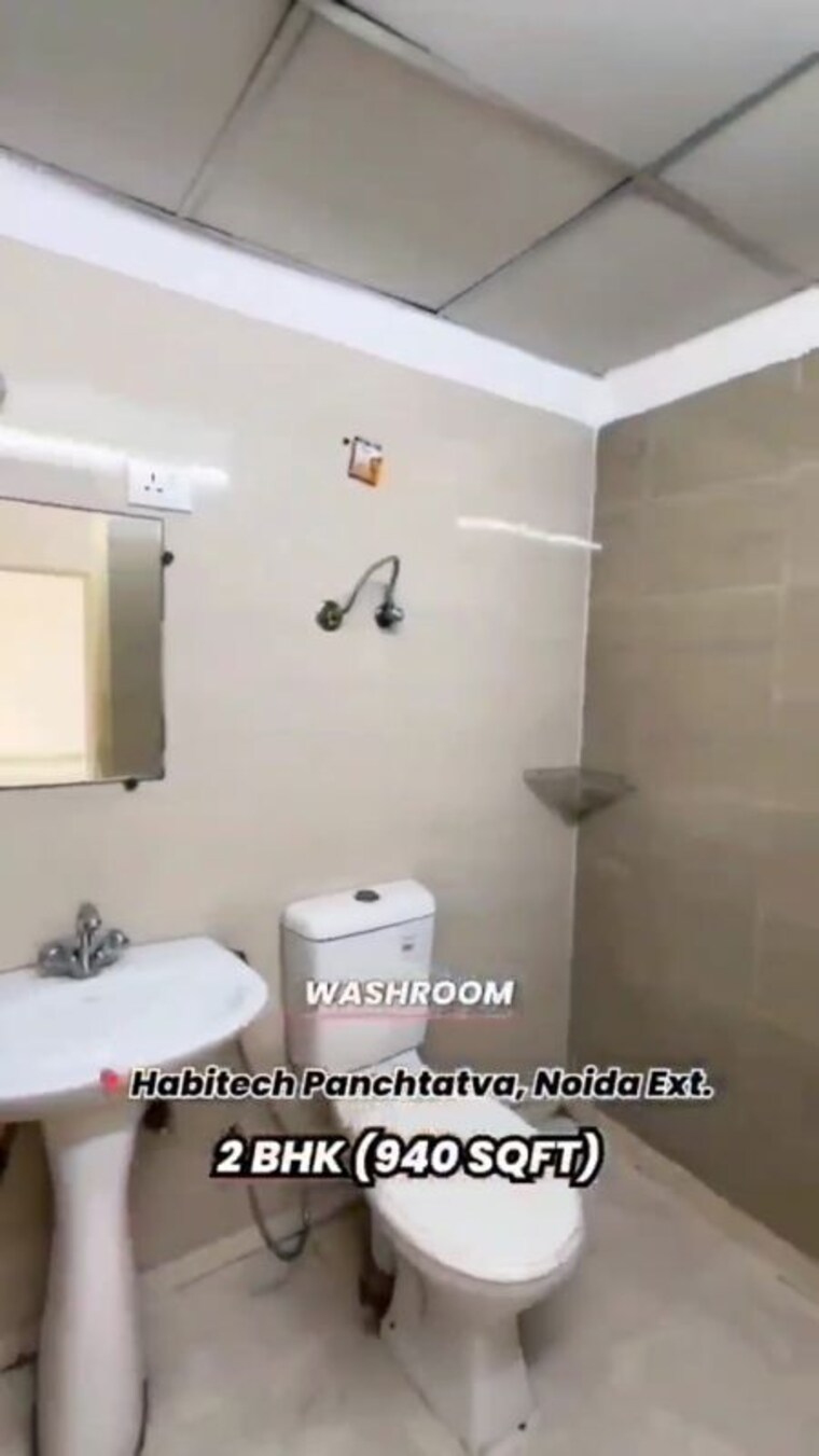 Bathroom, habitech-panch-tatva 2 Bedroom 940 Sq.Ft. Apartment In Tech Zone 4 Greater Noida Greater Noida 9826154