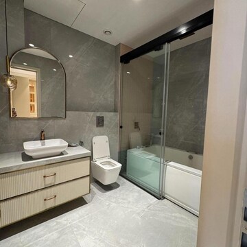 Bathroom in 4 BHK Apartment at Omkar 1973, Century Bazar – for Rent
