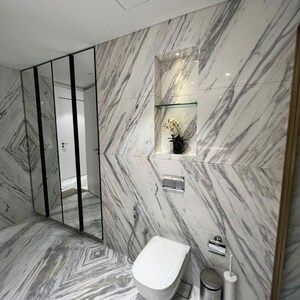 Bathroom in 4 BHK Apartment at Omkar 1973, Century Bazar – for Rent