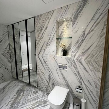 Bathroom in 4 BHK Apartment at Omkar 1973, Century Bazar – for Rent