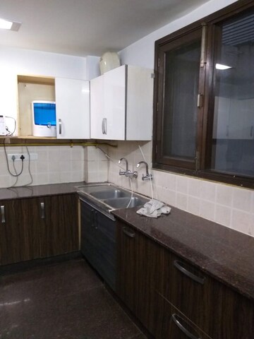 Kitchen in 3 BHK Builder Floor at Greater Kailash I – for Rent