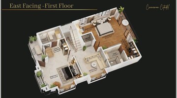 Floor Plan in 4 BHK Villa at Royal Cinnamon Citadel, Badamanavarthekaval – for Sale