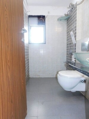 Bathroom in 3 BHK Apartment at L&T Crescent Bay T2, Parel – for Rent