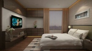 Bedroom in 3 BHK Apartment at Nirman Altius, Kharadi – for Sale