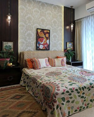 Bedroom in 3 BHK Apartment at Kalpataru Magnus, Bandra East – for Rent