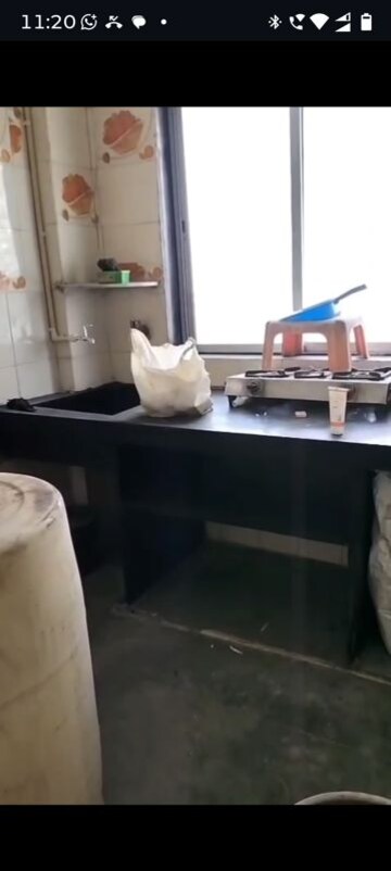 Kitchen in 1 RK Apartment at Karmasanket CHS, Kurla – for Rent