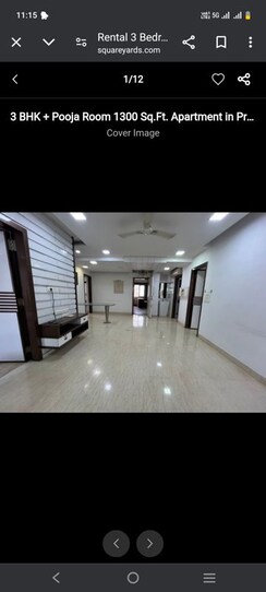 3 BHK + Study Room Apartment For Rent in Prabhadevi