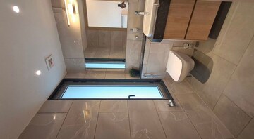 Bathroom in 4 BHK Apartment at Rustomjee Crown, Prabhadevi – for Rent