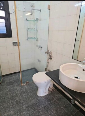 Bathroom in 3 BHK Apartment at Chaitanya Tower, Prabhadevi – for Rent