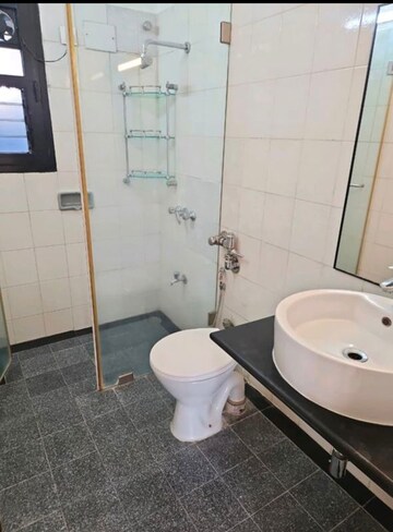 Bathroom in 3 BHK Apartment at Chaitanya Tower, Prabhadevi – for Rent