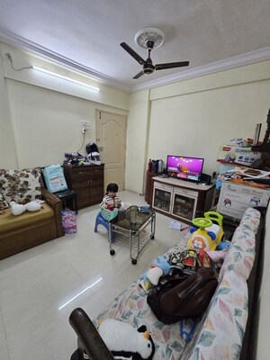 Living Room in 1 BHK Apartment at Mahadev Samarth Garden, Bhandup West – for Rent