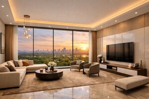 Living Room in 3 BHK Apartment at Sector 151 – for Sale