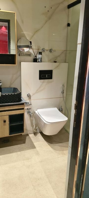 Bathroom in 4 BHK Apartment at JKG Palm Resort, Raj Nagar Extension – for Sale