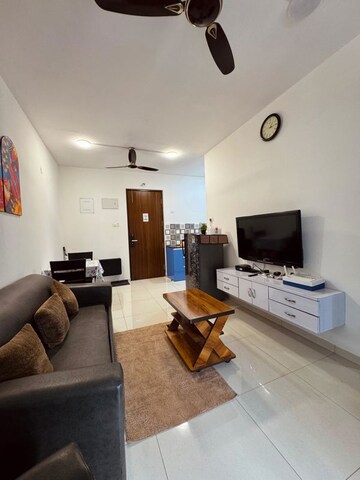 Living Room in 1 BHK Apartment at Puravankara Adora De Goa, Chicalim – for Rent